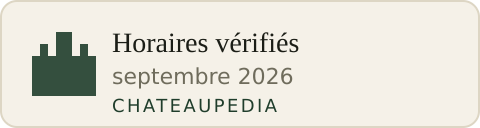 Manoir de Vassinhac — horaires vérifiés par Chateaupedia